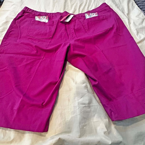 CAPRI JEGGINGS, VIVID FUSCHIA, SIZE 5X, PULL ON, 3 POCKETS, COTTON/SPANDEX, HEM - Picture 16 of 16